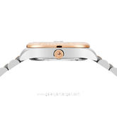 REGAN HARNEY LADY MONODATE RH013-02 Combination Silver Rosegold Dial Black Stainless Steel